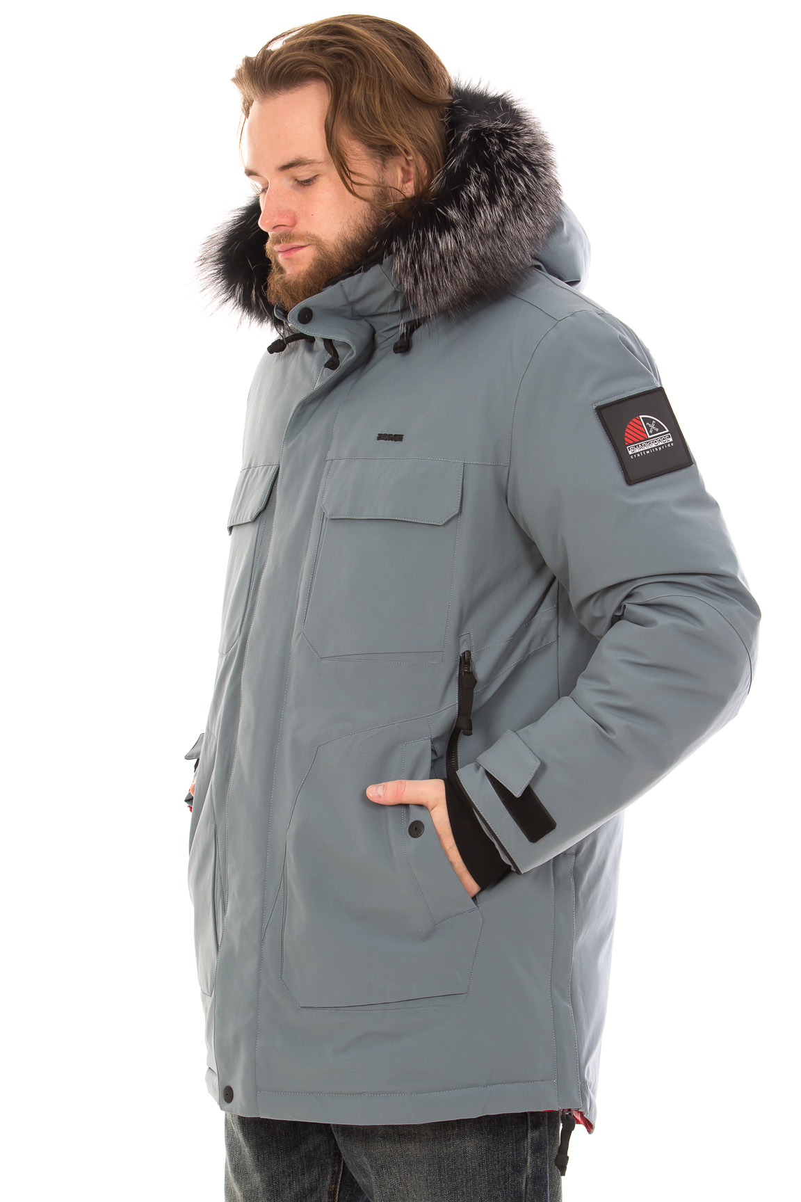 SHarK Force 725923 СЕРЫЙ Пуховик мужской