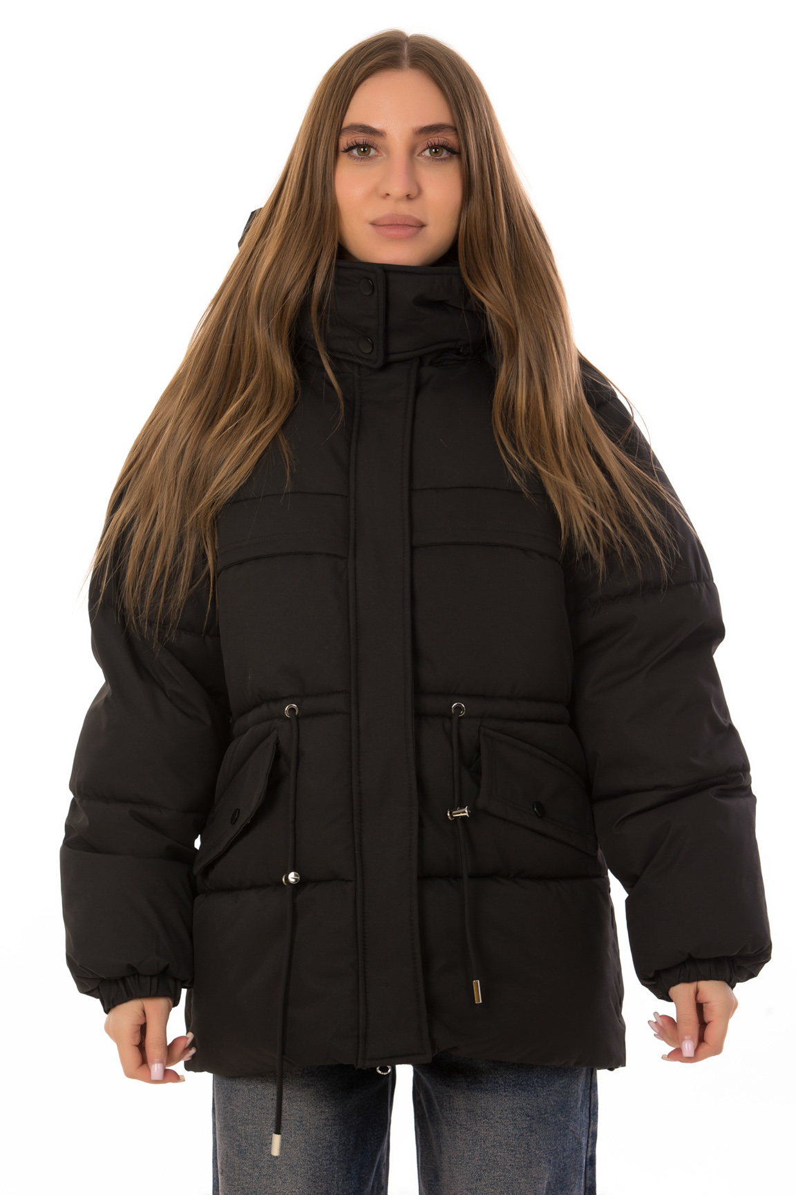 CHEERDUCK/2025 8561 ЧЕРНЫЙ Куртка женская