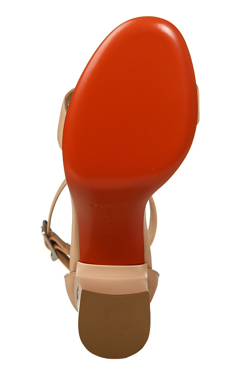 Босоножки на каблуке BALDININI цвет Бежевый