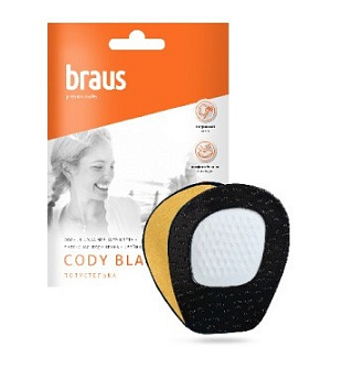 BRAUS Полустельки Cody BLACK д/обуви на высоком каблуке BRAUS цвет 