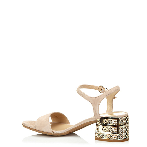 Босоножки на каблуке BALDININI цвет Бежевый