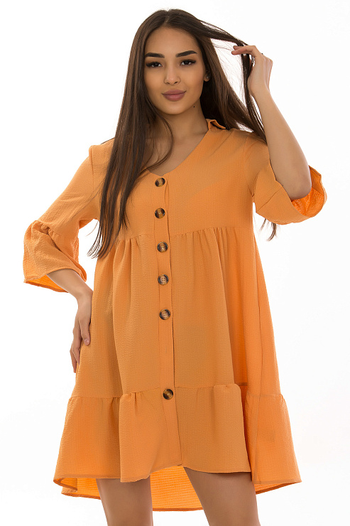 CHEERDUCK/2C19 6666 ОРАНЖЕВЫЙ Платье женское CHEERDUCK цвет Оранжевый