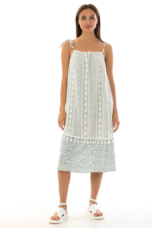 CHEERDUCK/C251 305 БЕЛЫЙ Сарафан  CHEERDUCK цвет Белый