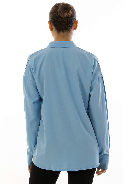 CHEERDUCK/FAH 0069 ГОЛУБОЙ Рубашка женская CHEERDUCK цвет Голубой