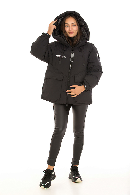 YIMOSIS 1327 ЧЕРНЫЙ Пуховик женский YIMOSIS цвет Черный
