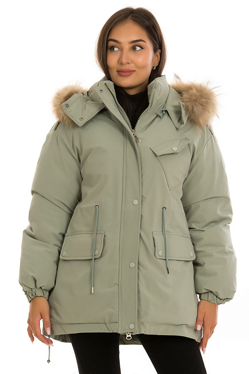 CHEERDUCK/2030 23122 ЗЕЛЕНЫЙ Парка женская CHEERDUCK цвет Зеленый