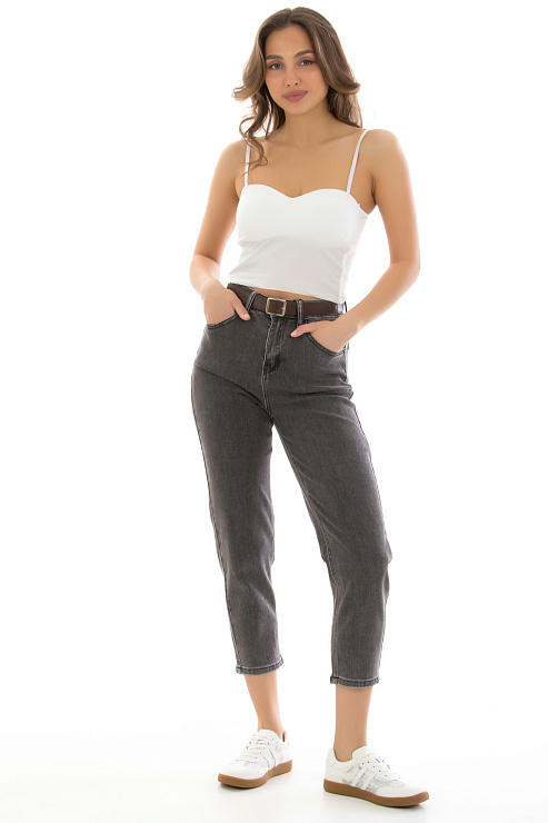 CHEERDUCK/VS 1801СЕРЫЙ Джинсы женские CHEERDUCK цвет Серый