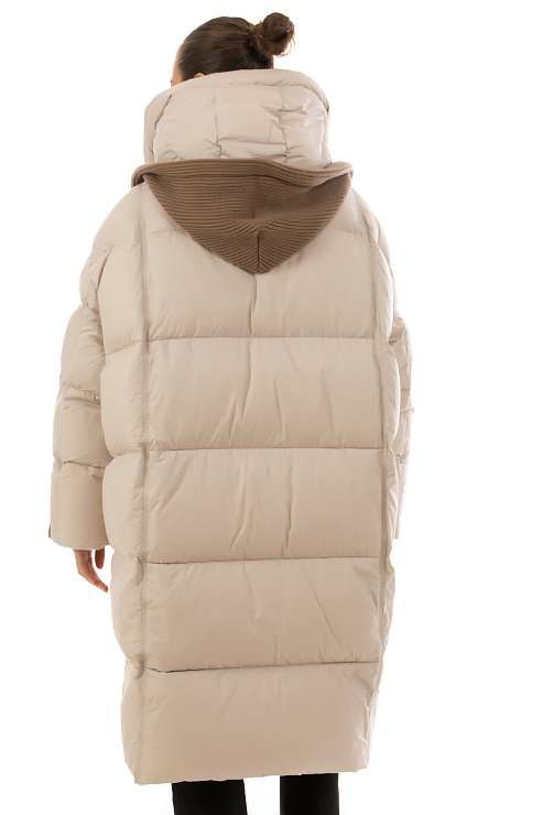 YIMOSIS 1721 БЕЖЕВЫЙ Пуховик женский YIMOSIS цвет Бежевый