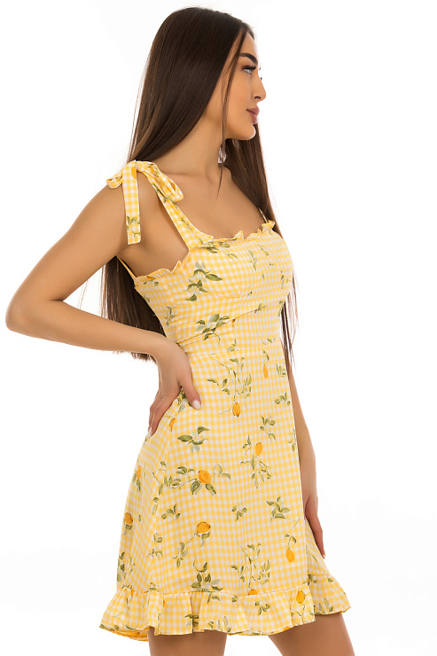 CHEERDUCK/2C19 7306 ЖЕЛТЫЙ Сарафан  CHEERDUCK цвет Желтый