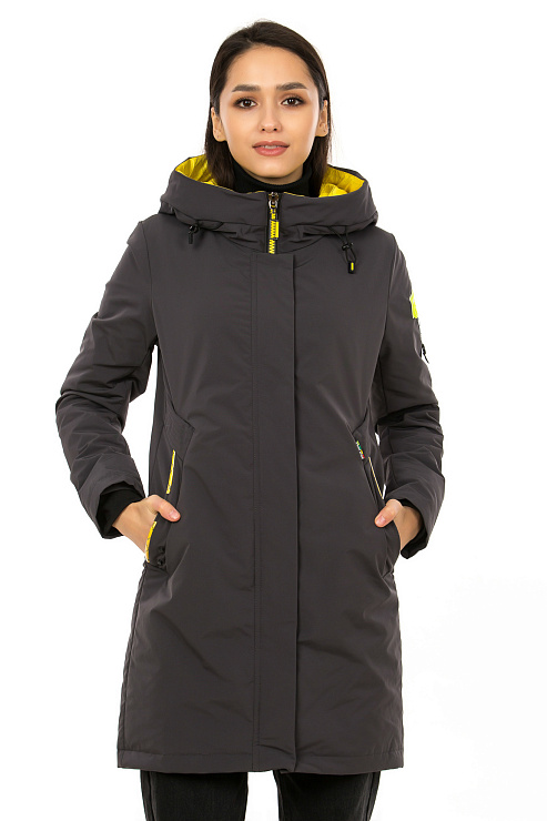 GRACE 5122 СЕР. Плащ женский GRACE цвет Серый