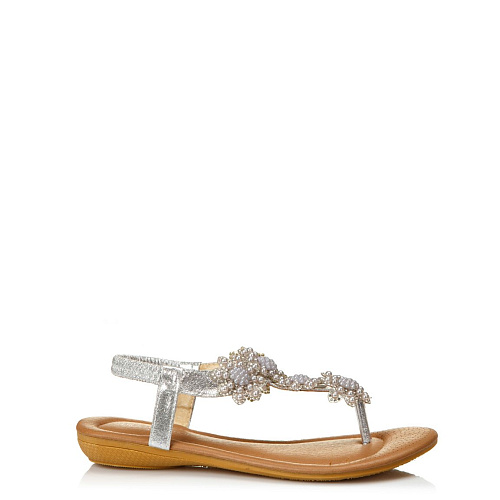 Вьетнамки SERGIO MANCHOT цвет Серебристый