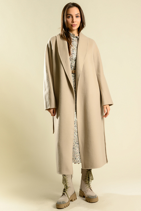 BELLABOA 200-90 БЕЖЕВЫЙ Пальто женское BELLABOA цвет Бежевый