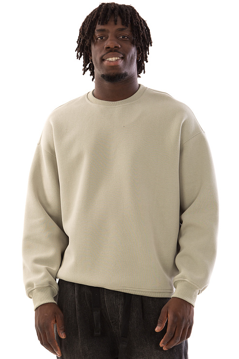 CHEERDUCK/4070 YL-666 БЕЖЕВЫЙ Свитшот мужской CHEERDUCK цвет Бежевый