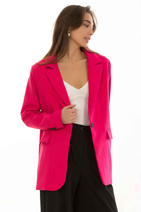 CHEERDUCK/MUD П004 РОЗОВЫЙ Пиджак женский CHEERDUCK цвет Розовый