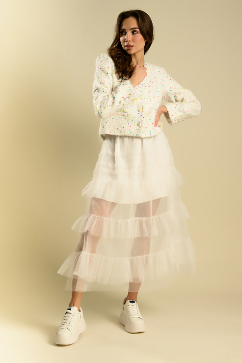 BELLABOA 111-85 БЕЛЫЙ Жакет женский BELLABOA цвет Белый