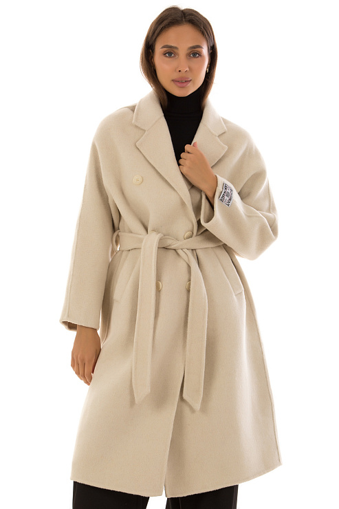 CHEERDUCK/5078 2525 МОЛОЧНЫЙ Пальто женское CHEERDUCK цвет Молочный