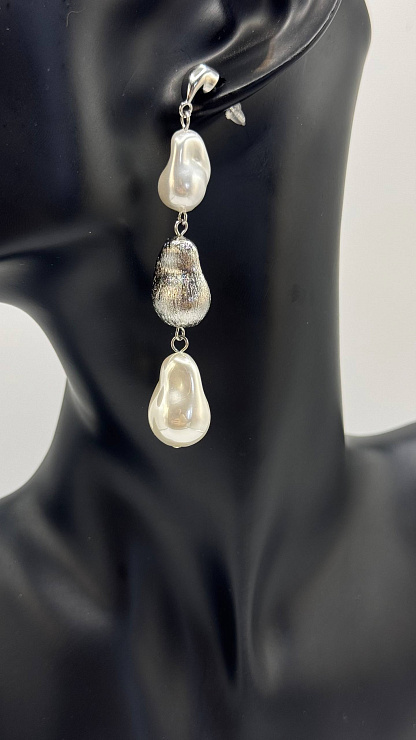 Серьги BELLABOA цвет Серебристый