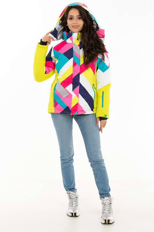 CHEER&DUCK/3055 62010 ЖЕЛТ. Куртка горнолыжная женская CHEERDUCK цвет Желтый