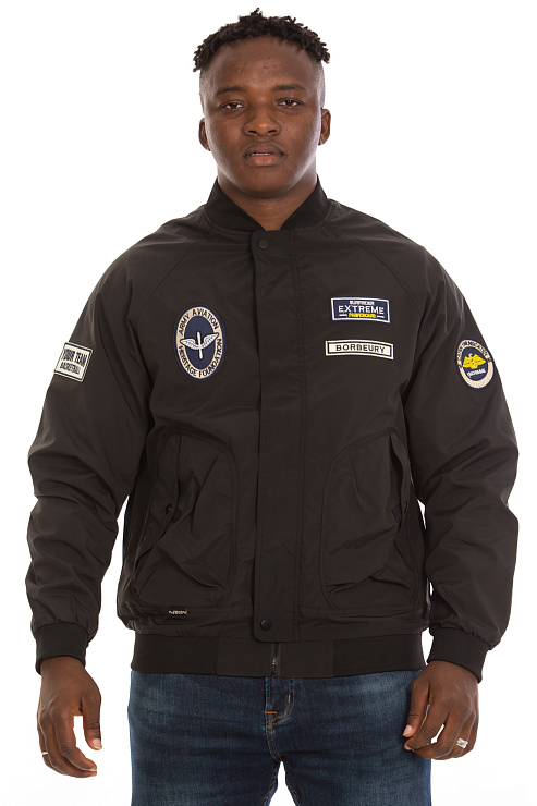 CHEERDUCK/GuaZ 3618-1 ЧЕРНЫЙ Бомбер мужской CHEERDUCK цвет Черный