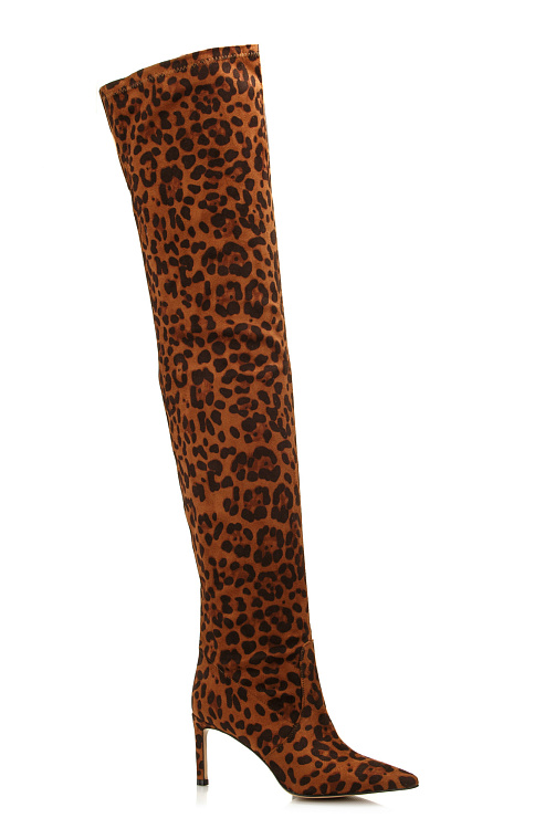 Ботфорты на каблуке SERGIO MANCHOT цвет Леопардовый