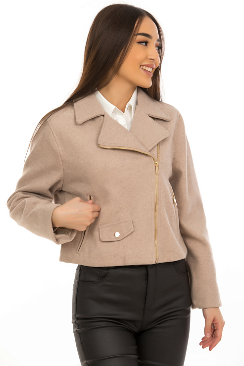 CHEERDUCK/2C19 222 БЕЖЕВЫЙ Куртка женская CHEERDUCK цвет Бежевый