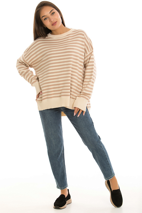 CHEERDUCK/11011 273 БЕЖЕВЫЙ Свитер женский CHEERDUCK цвет Бежевый