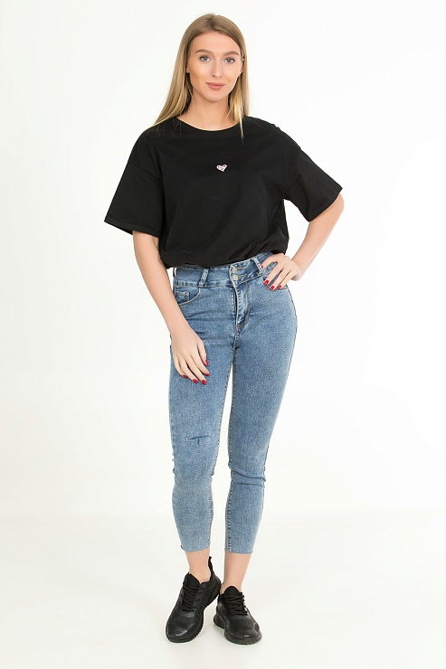 CHEER&DUCK/Sy 965 ГОЛУБ. Джинсы женские CHEERDUCK цвет Голубой