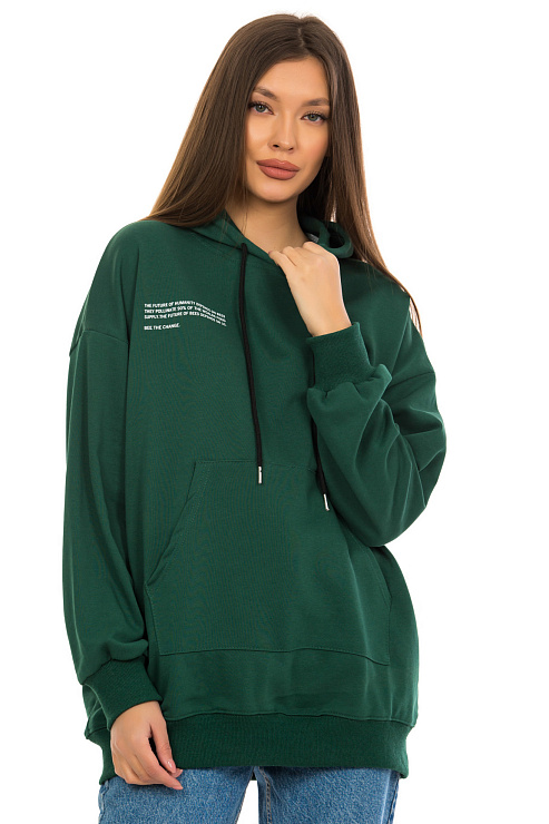 SHI FA MAN 8848 ЗЕЛЕН. Худи женское SHI FA MAN цвет Зеленый