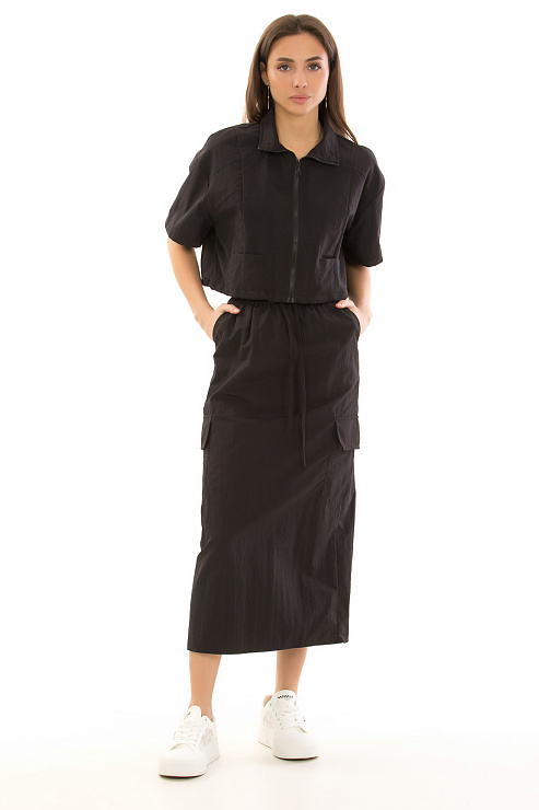 CHEERDUCK/2025 К2435 ЧЕРНЫЙ Костюм летний CHEERDUCK цвет Черный