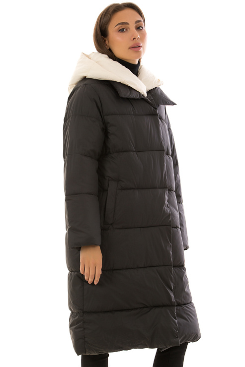 CHEERDUCK/2025 8818 ЧЕРНЫЙ Пуховик женский CHEERDUCK цвет Черный