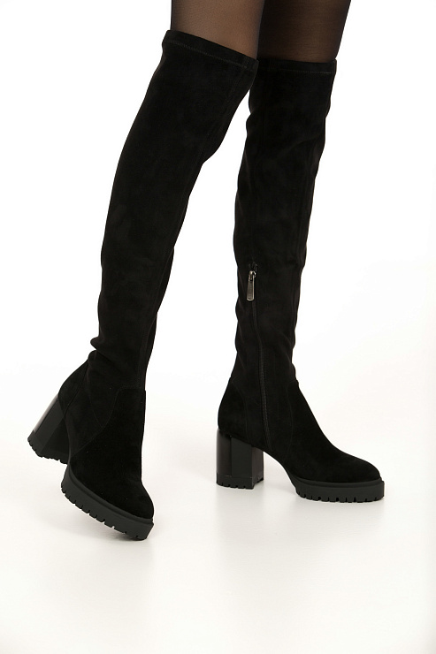 Ботфорты на каблуке SERGIO MANCHOT цвет Черный