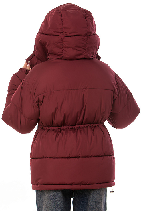CHEERDUCK/2025 6822 БОРДОВЫЙ Куртка женская CHEERDUCK цвет Бордовый