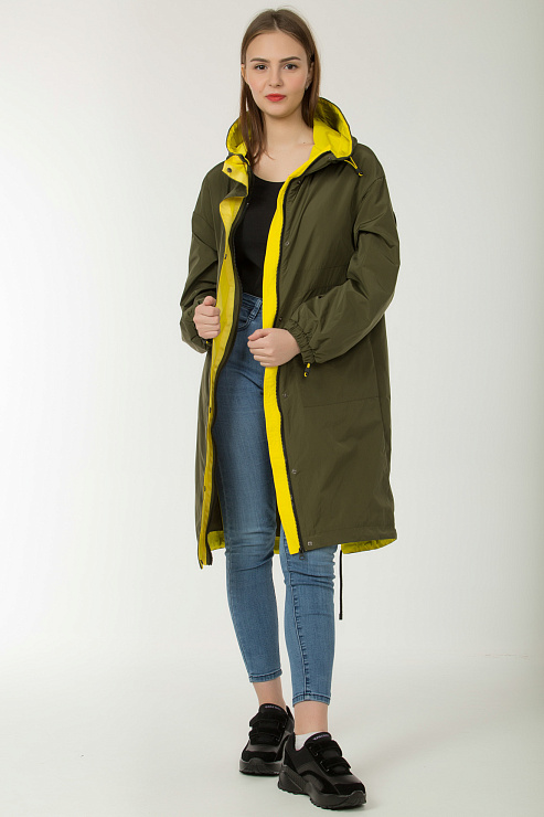 TOWMY 7067 ЗЕЛЕН. Плащ женский TOWMY цвет Хаки