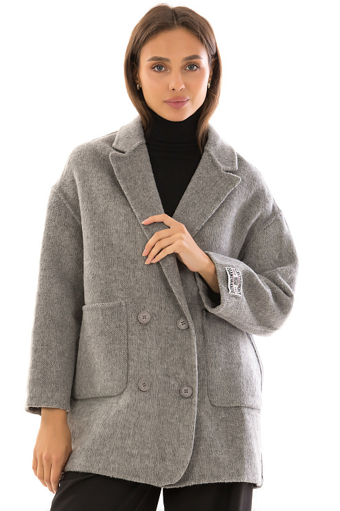CHEERDUCK/5078 2525-1 СЕРЫЙ Пальто женское CHEERDUCK цвет Серый