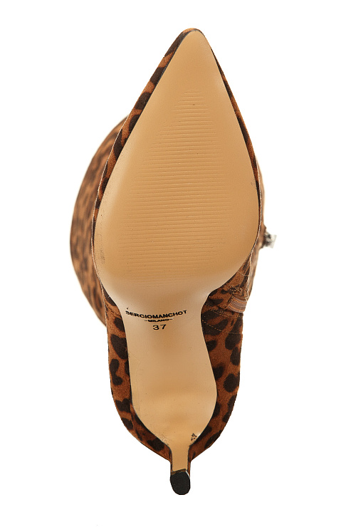 Ботфорты на каблуке SERGIO MANCHOT цвет Леопардовый