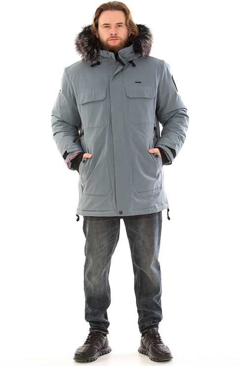 SHarK Force 725923 СЕРЫЙ Пуховик мужской SHARK FORCE цвет Серый