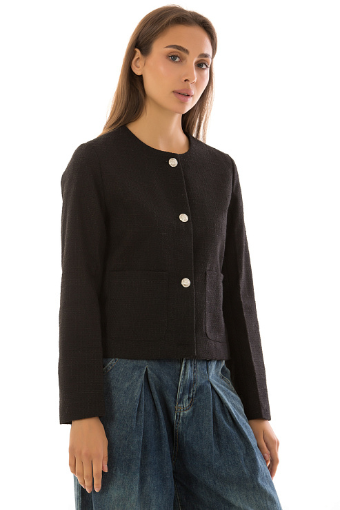 CHEERDUCK/2C19 9601-1 ЧЕРНЫЙ Жакет женский CHEERDUCK цвет Черный