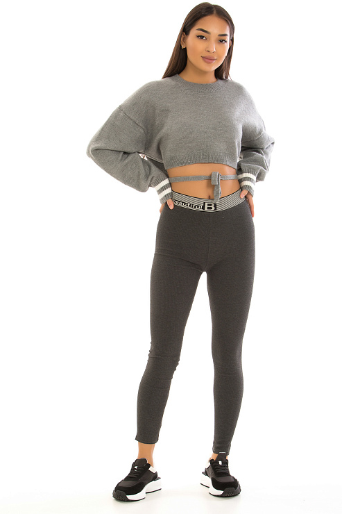 CHEERDUCK/NUR 171-1 СЕРЫЙ Леггинсы женские CHEERDUCK цвет Серый