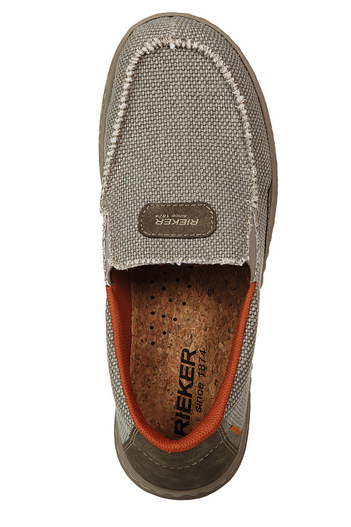 Слипоны RIEKER  цвет Бежевый