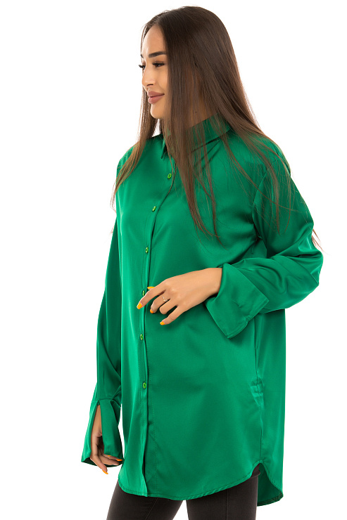 CHEERDUCK 7171 ЗЕЛЕНЫЙ Блуза женская CHEERDUCK цвет Зеленый