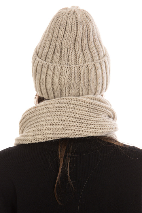 Шапка+снуд CHEERDUCK цвет Бежевый