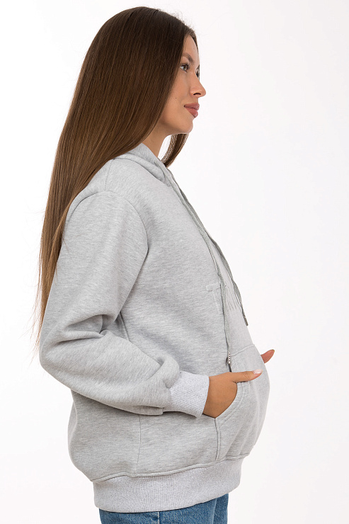 SHI FA MAN 8098 СЕР. Худи женское SHI FA MAN цвет Серый