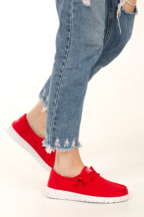 Мокасины HEYDUDE цвет Красный