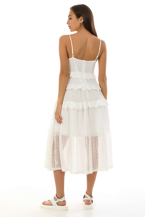 CHEERDUCK/C251 816-1 БЕЛЫЙ Сарафан  CHEERDUCK цвет Белый