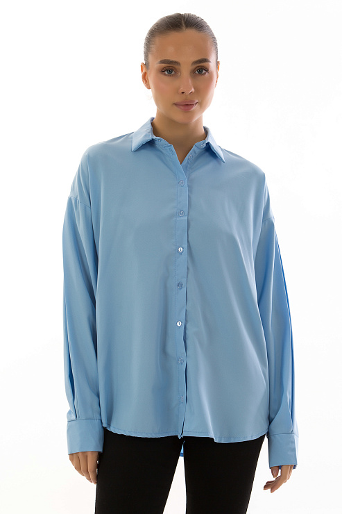 CHEERDUCK/FAH 0069 ГОЛУБОЙ Рубашка женская CHEERDUCK цвет Голубой