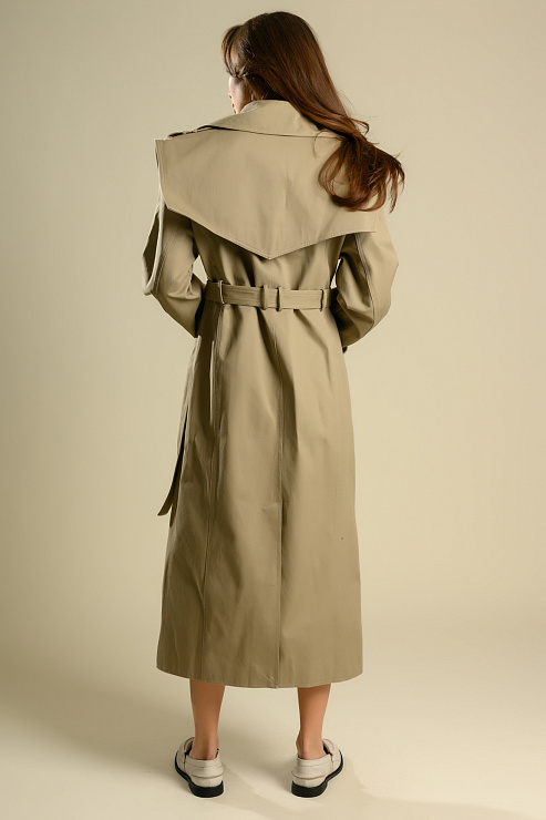 BELLABOA 111-186 БЕЖЕВЫЙ Тренч женский BELLABOA цвет Бежевый