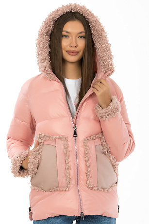 GRACE 3370 РОЗОВ. Пуховик женский GRACE цвет Розовый