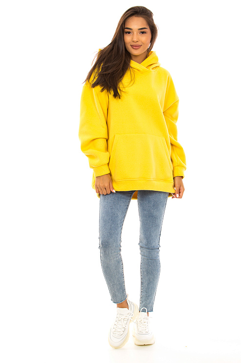 CHEER&DUCK/2025 20177 ЖЕЛТ. Худи женское CHEERDUCK цвет Желтый