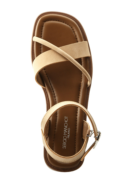 Сандалии SERGIO MANCHOT цвет Бeжевый