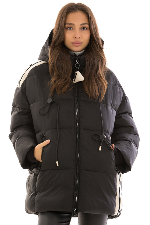 YIMOSIS 1619 ЧЕРНЫЙ Пуховик женский YIMOSIS цвет Черный